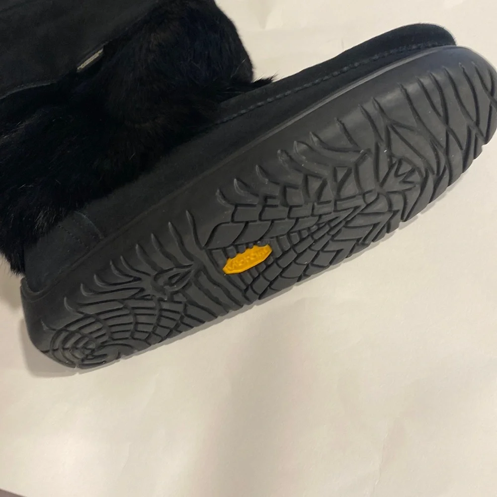 MANITOBAH MUKLUKS CANADA SNOWY OWL WATERPROOF BLACK WINTER HIGH FASHION BOOT 8 - Picture 5 of 16